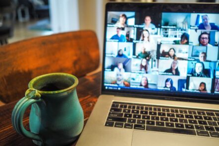 Online video Conferencing.
